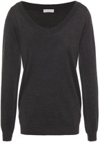 Thumbnail for your product : Brunello Cucinelli Melange Cashmere And Silk-blend Sweater