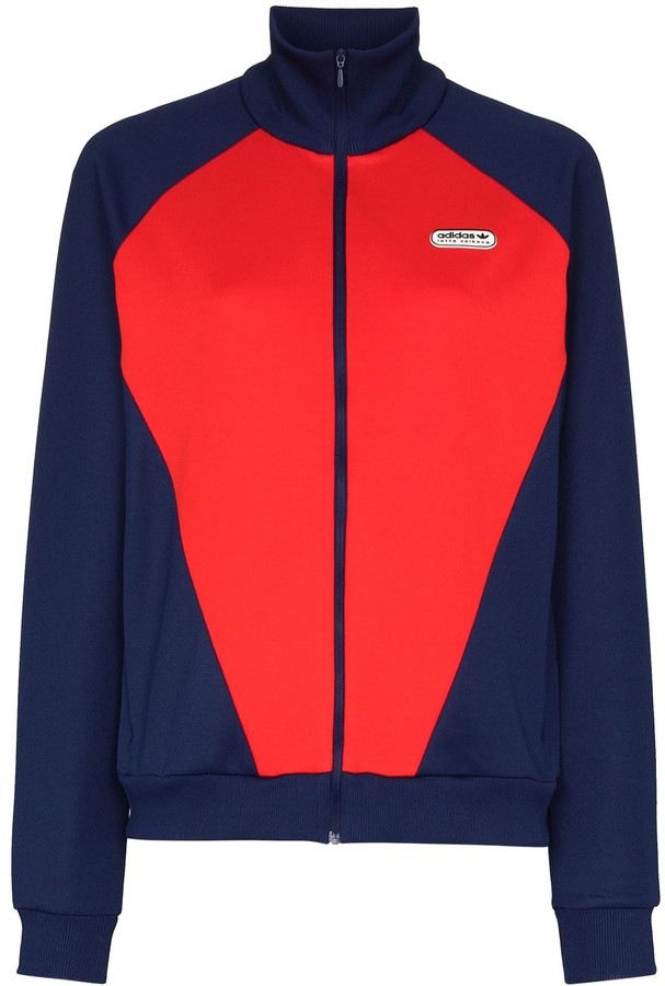 red adidas track jacket