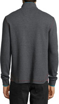 Thumbnail for your product : Robert Graham Quarter-Zip Mock-Neck Sweater, Charcoal-Red