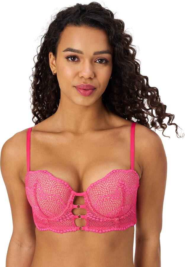 Adored by Adore Me Women’s Morgan Natural Lift Lace Push Up Bra, Sizes 32B-40DD