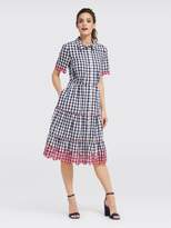 Thumbnail for your product : Draper James Collection Dolly Check Eyelet Shirt Dress