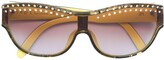 Thumbnail for your product : Christian Dior 1980s Cat Eye Crystal Embellished Sunglasses