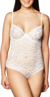 DKNY Intimates SHEERS CUPPED STRAPLESS BODYSUIT - Body - white 