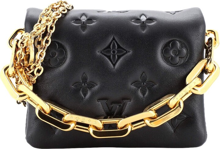 Louis Vuitton Black Monogram Embossed Lambskin Coussin (Authentic  Pre-Owned) - ShopStyle Crossbody Bags