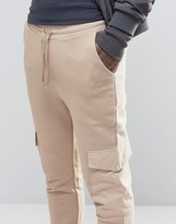 Thumbnail for your product : ASOS Skinny Joggers With Cargo Pockets In Stone