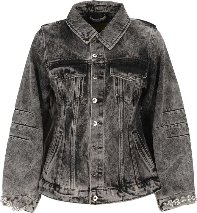 Marques Almeida Acid-Wash Denim Jacket