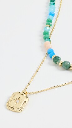 Jules Smith Designs Bead & Crystal Charm Layered Necklace