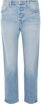 Thumbnail for your product : Frame Le Original High-rise Straight-leg Jeans - Mid denim