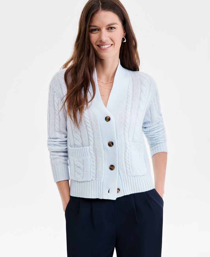 Women's Light Blue Cardigan ShopStyle