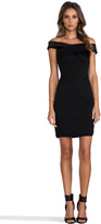 Thumbnail for your product : Halston Off Shoulder Dress with Crisscross Detail