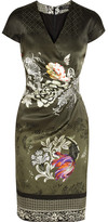 Thumbnail for your product : Etro Floral and foulard-print stretch-silk satin dress