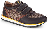 Thumbnail for your product : Fendi Branded leather trainers 1-4 years - for Men