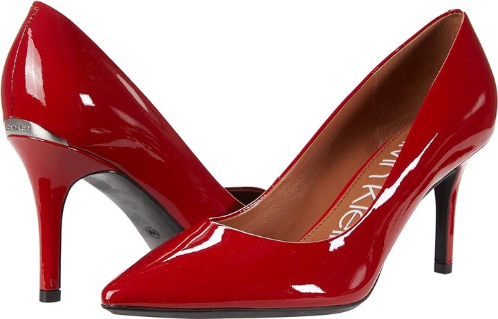 Calvin Klein Pump Red Heel | ShopStyle