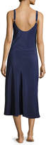 Thumbnail for your product : Christine Designs Silk-Crepe Long Nightgown, Dark Blue