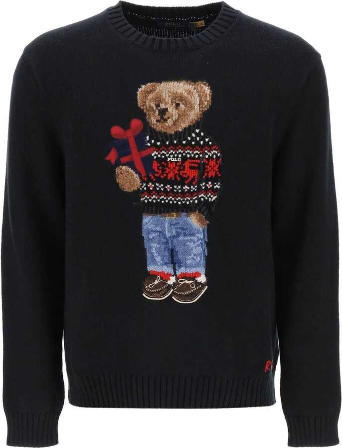 Ralph Lauren Kids Teddy Bear Motif Knitted Jumper - Farfetch