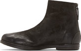 Thumbnail for your product : Marsèll Black Suede Deer Brushed Distressed Eskimo Boot