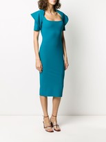 Thumbnail for your product : Le Petite Robe Di Chiara Boni Draped Shoulder Midi Dress