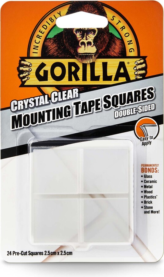 Gorilla Mounting Tape Squares Clear ShopStyle Decor