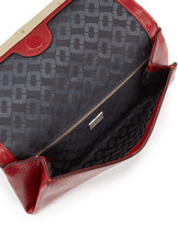 Thumbnail for your product : Diane von Furstenberg 440 Lizard-Print Leather Clutch Bag, Classic Red