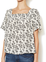 Thumbnail for your product : Tucker Silk Piped Yoke Blouse