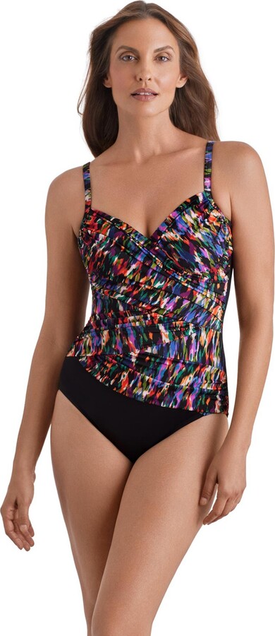 Shape Solver ShapeSolver Sport by Mimi Flamingo Women's Pull-On One-Piece Swimsuit