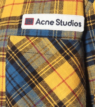 Acne Studios Checked cotton-flannel shirt