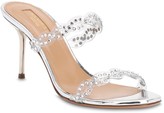 Thumbnail for your product : Aquazzura 75mm Heaven Embellished Plexi Sandals