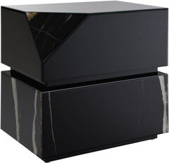 Mercer41 Drisana End Table Mirrored