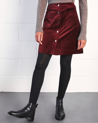 Jigsaw Velvet Mini Skirt - ShopStyle