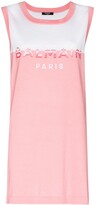 Thumbnail for your product : Balmain logo-print mini T-shirt dress