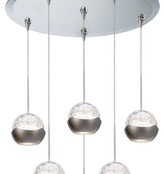Thumbnail for your product : W.A.C. Lighting Genesis 6 Light Mirrored Canopy Pendant Light