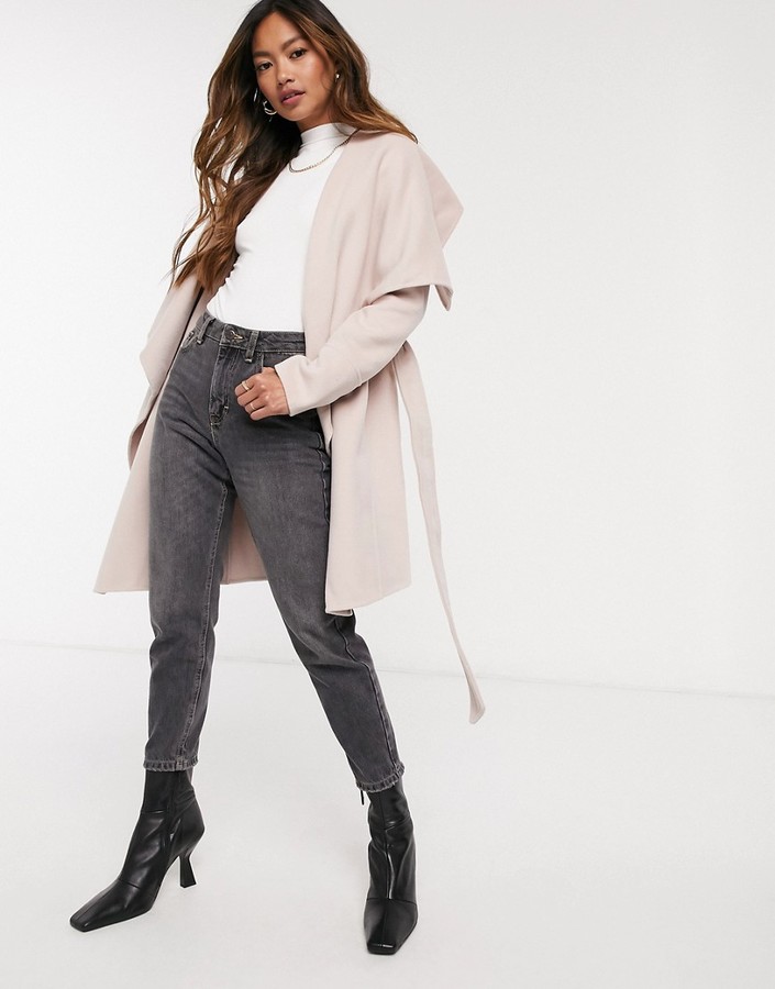waterfall coat with hood