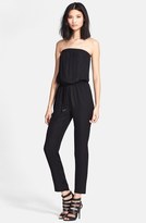 Thumbnail for your product : Haute Hippie Strapless Silk Jumpsuit