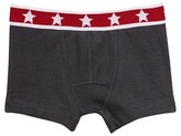 Thumbnail for your product : Petit Bateau Boys plain cotton boxer with starred waistband