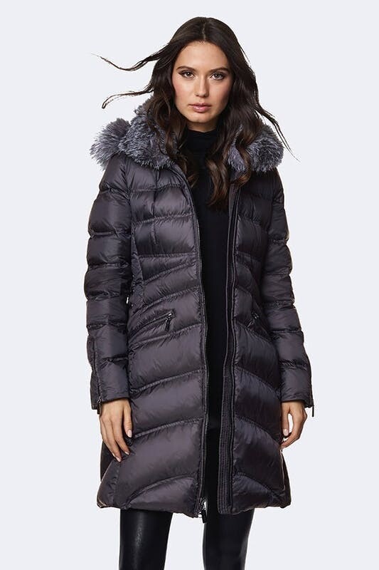 Dawn levy cloe fur trimmed puffer coat Outlet