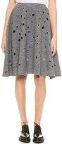 Thumbnail for your product : J.W.Anderson Perforated Wool A-Line Skirt