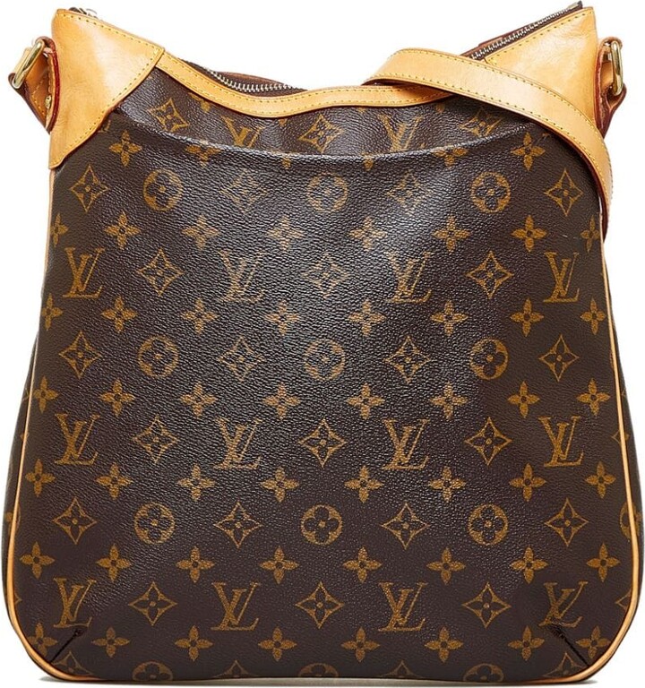 Louis Vuitton Monogram Canvas Odeon GM Tote Shoulder Bag Brown Cloth  ref.965337 - Joli Closet