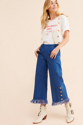 fringe leg jeans