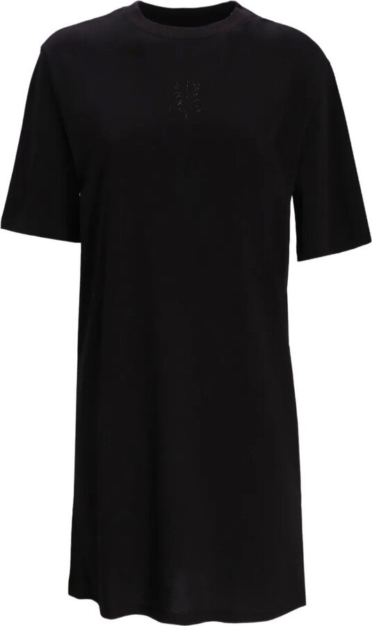 Armani Exchange logo-embellished T-shirt dress