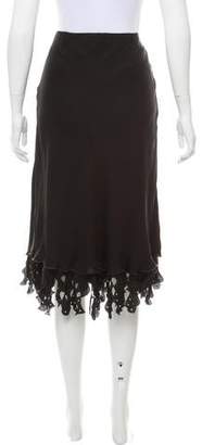Armani Collezioni Embellished Midi Skirt