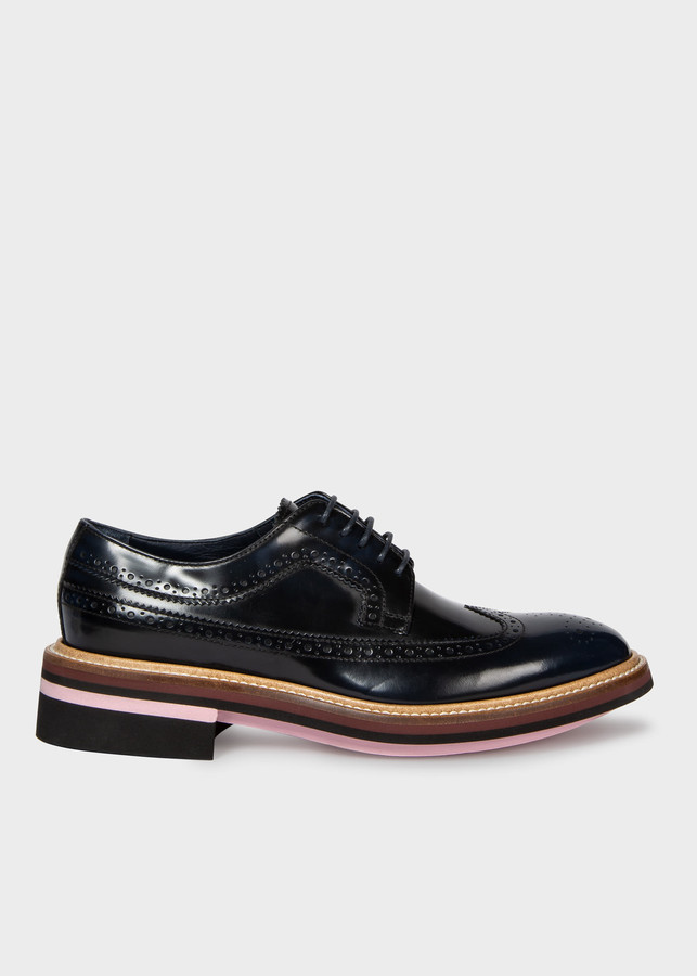 navy blue brogues womens