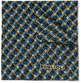 Thumbnail for your product : Boglioli Geometric-Patterned Wool Pocket Square
