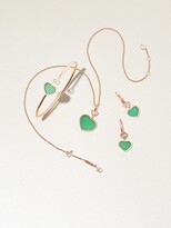 Thumbnail for your product : Chopard Happy Hearts 18K Rose Gold, Diamond & Chrysoprase Pendant Necklace