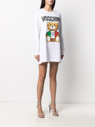 Moschino Teddy-print T-shirt dress
