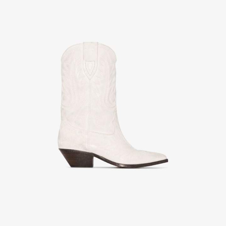 isabel marant white cowboy boots