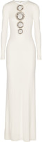 Thumbnail for your product : Emilio Pucci Crystal-embellished cutout jersey gown