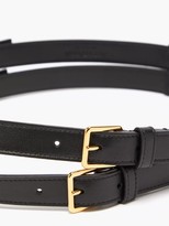 Thumbnail for your product : Altuzarra Double-strap Leather Belt - Black