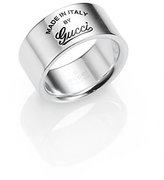 Thumbnail for your product : Gucci GG Craft Sterling Silver Signature Ring