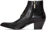 Thumbnail for your product : Saint Laurent Black Finn Boots
