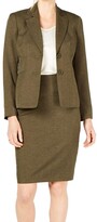 Thumbnail for your product : Le Suit Women's Glazed Melange 2 Button Notch Collar Skirt Suit Set
